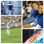 Series of photos from an LA Dodgers game