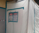 Asbestos protection setup