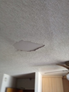 Cracked ceiling